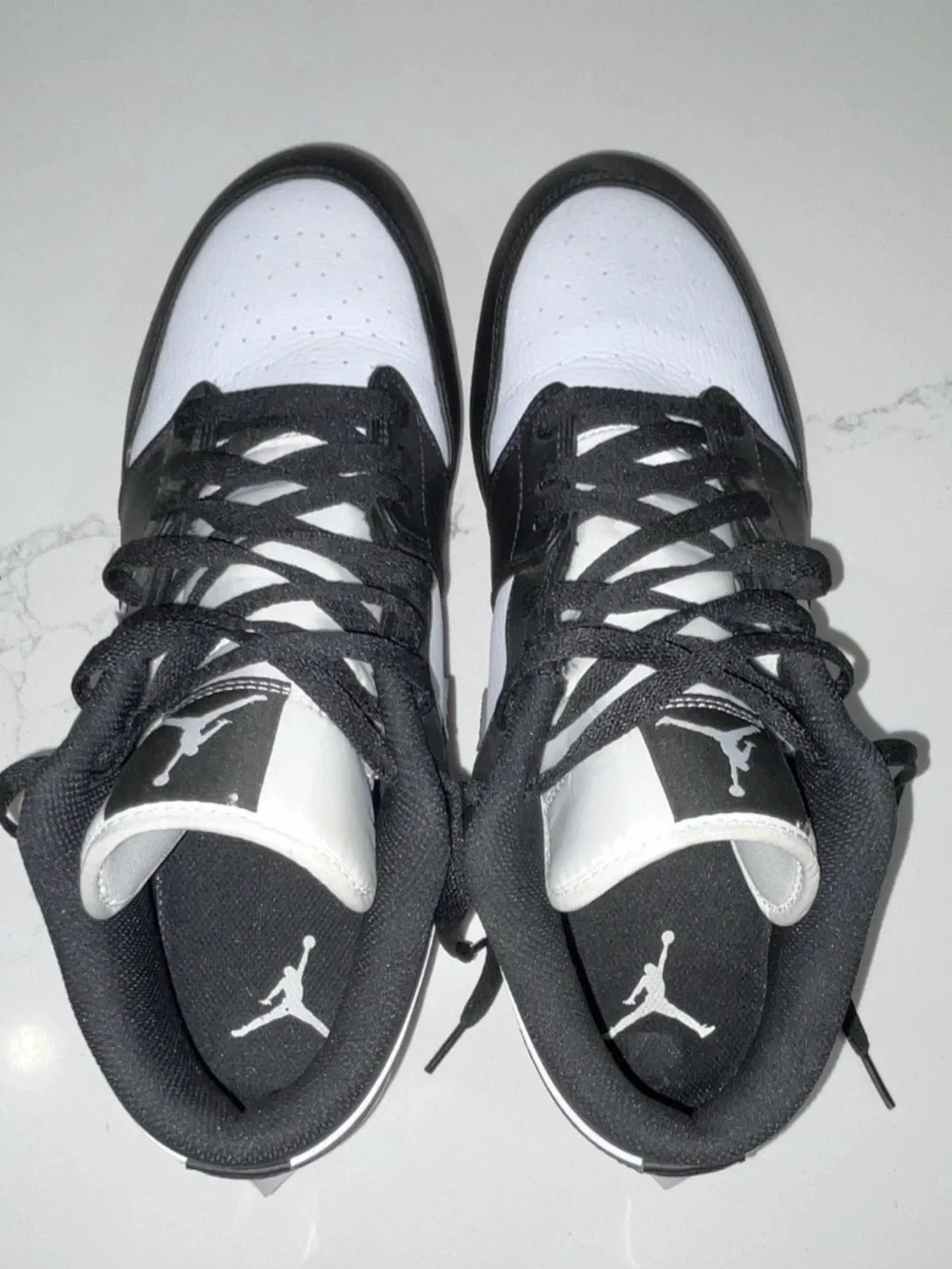 Jordan Black and White Low-Top TD Football Cleats